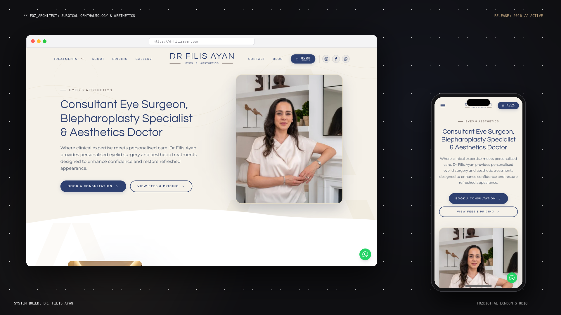 Dr Filis Ayan Hero Cover Brand 1 • FozDigital London